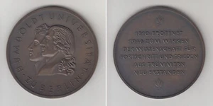 Bronzemedaille o.J., Humboldt Universität zu Berlin, Gebrüder Humboldt, vz - Picture 1 of 2