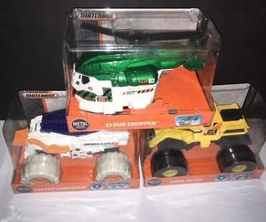MATCHBOX MBX: 3 PCS, CRATER CRUNCHER, CLOUD CHOPPER, WORK-READY-Metal Parts, NEW - Picture 1 of 10