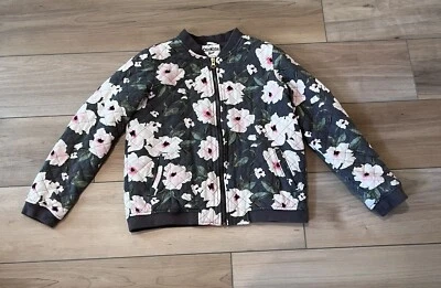 OshKosh Genuine Kids Girls Floral Print Quilted Jacket Size 14 - Image 1 of 4