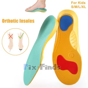 2x Plantillas ortopédicas para zapatos para niños pies planos arco de pie gel talón soporte almohadillas insertables - Imagen 1 de 22