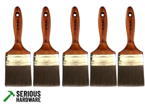 Paint Brush - 88mm Synthetic Tapered Bristles, 150mm handle (5 pack) - Picture 1 of 2