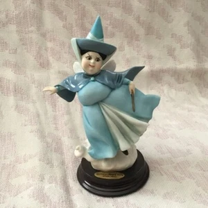 Disney Armani Sleeping Beauty Marry Weather Fairy Figure Figurine Statue Signed - Picture 1 of 8