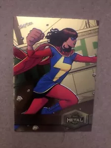 2021 Ms. Marvel Skybox Marvel Spider-Man Metal Universe Gold - Picture 1 of 2