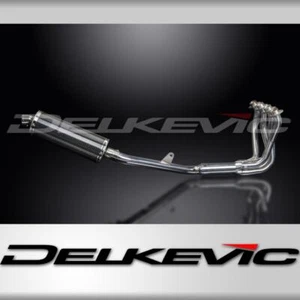 HONDA CB1100SF X11 1999-02 FULL 4-1 EXHAUST 350mm CARBON OVAL BSAU SILENCER - Picture 1 of 4