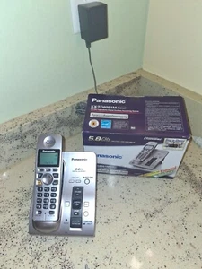 Panasonic KX-TG6051M SILVER Cordless Phone Answering Machine Expandable works - Zdjęcie 1 z 4