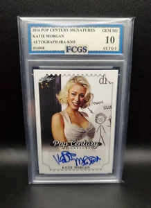 Katie Morgan #BA-KM1 (2016) Pop Century Signature Autograph - Graded 10 [GEM-MT] - Picture 1 of 2