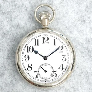 MOERIS 19H 15Jewels Swiss Made antiguo reloj de bolsillo militar británico reloj de servicio Segunda Guerra Mundial - Imagen 1 de 24