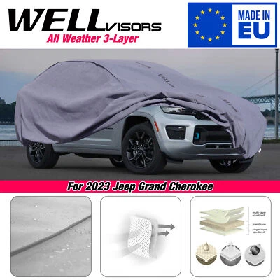 Cubierta de auto resistente al agua WELLvisors 3-6899411SV para Jeep Grand Cherokee 2023-25 Foto 1 de 4
