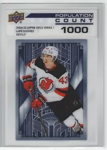 24-25 UD UPPER DECK LUKE HUGHES POPULATION COUNT /1000 #PC-11 - 2024 SERIES 1 - Bild 1 von 1