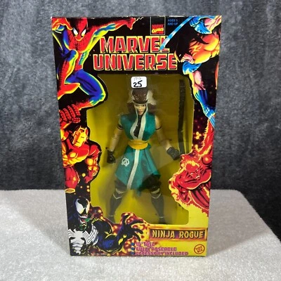 Figura de acción Ninja Rogue Marvel 10" Marvel Universe Comics Toy Biz 1997 Foto 1 de 4
