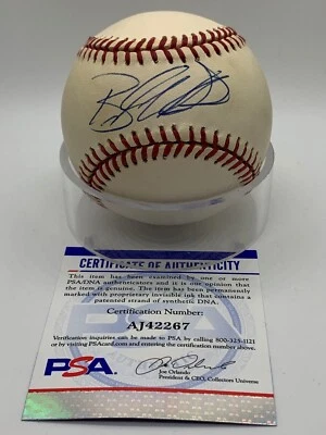 Brandon Webb Diamondbacks Signed Autograph Official OMLB NL Baseball PSA DNA - Image 1 of 4