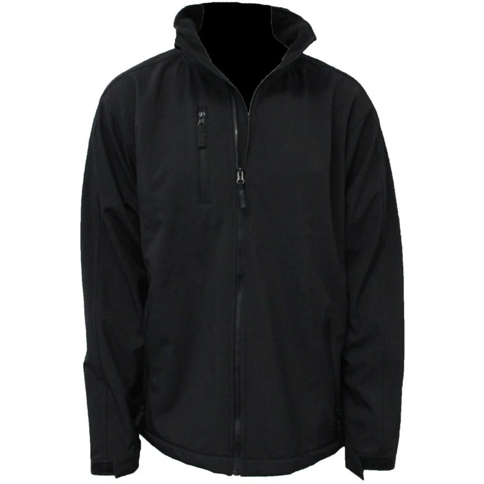 CHAQUETA PULSE MUJER SOFT SHELL ESQUÍ AL AIRE LIBRE SNOWBOARD NEGRA GRANDE NUEVA IMPERMEABLE Foto 1 de 1