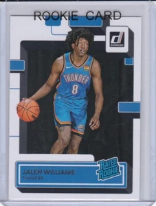 JALEN WILLIAMS ROOKIE CARD 2022 Donruss RATED RC Oklahoma City Thunder NBA CHAMP - Picture 1 of 2
