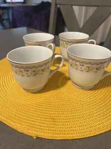 Ekco International Golden Harvest Tassen Fine China Japan seltene Tassen 4er Set - Bild 1 von 14