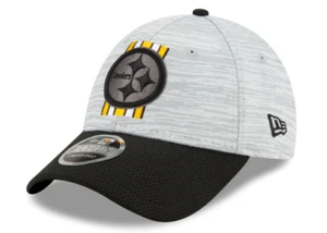 Pittsburgh Steelers New Era Training Camp 9FORTY Adjustable Hat - Gray - Picture 1 of 5