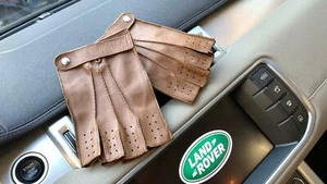Driving braun Radfahren handgefertigt echtes Nappaleder für Herren - Bild 1 von 4