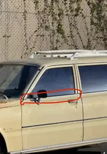 1977 Toyota Corona Driver Chrome Linning Door Outter Window Scraper Weatherstr - Picture 1 of 8