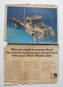 WHITE WESTERN STAR Trucks 1976 magazine advert - Canada