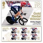 GB Olympic Gold Medal Bradley Wiggins Cycling Road miniature sheet MNH 2012