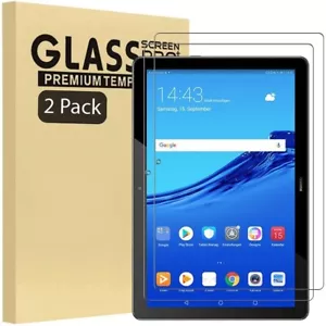 (2 PACK) Tempered Glass Screen Protector for Huawei MediaPad T5 10 / T3 10 - Picture 1 of 6