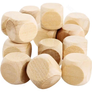 Blank Cube Beech Wood Duce Blank 10,13,14,16,18,20,22,25,30,35 - 60mm Natural - Picture 1 of 23
