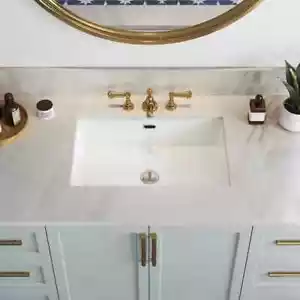 23,6" x 15,5" rechteckig Glas Porzellan Unterbau Badezimmer Waschbecken Gefäß Waschbecken - Bild 1 von 11