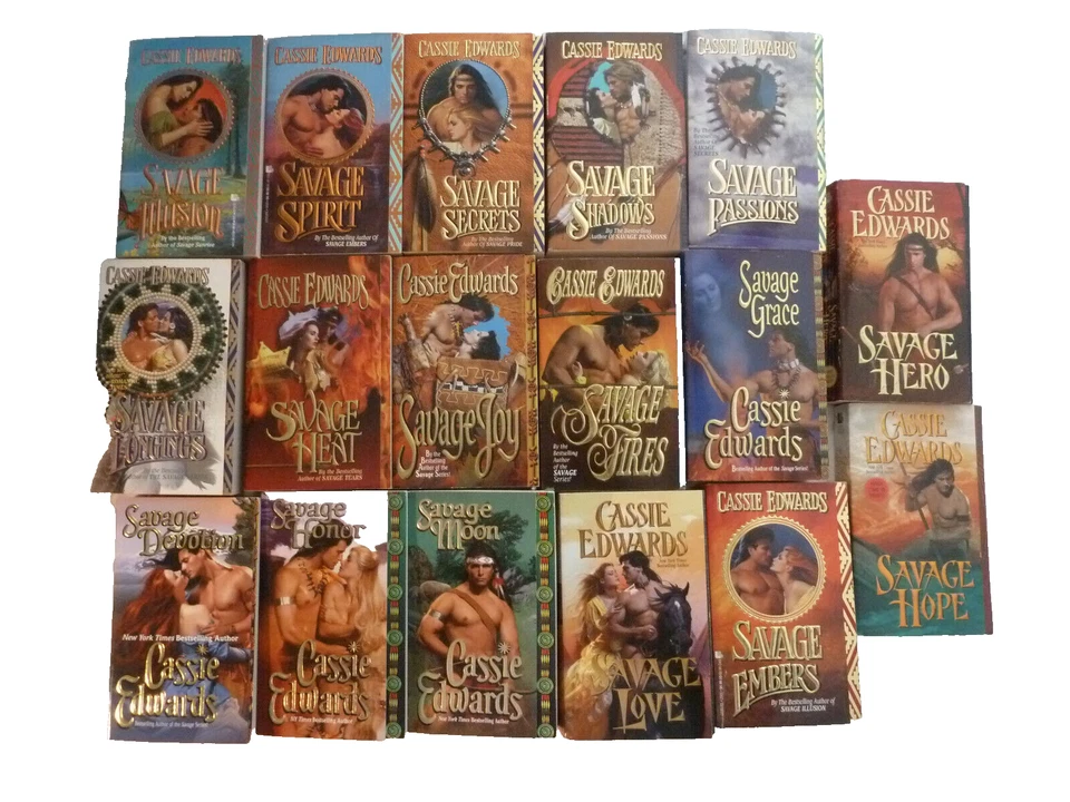 SEVENTEEN (17) CASSIE EDWARDS paperbacks in SAVAGE series Foto 1 de 4