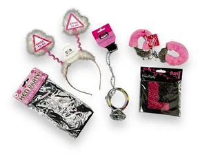 NUEVO Pack Accesorios Fiesta de Gallina - Diadema, Esposas, Plato L y Más - Imagen 1 de 1