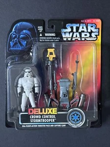Star Wars: Power of the Force Deluxe Crowd Control Stormtrooper Actionfigur - Bild 1 von 4