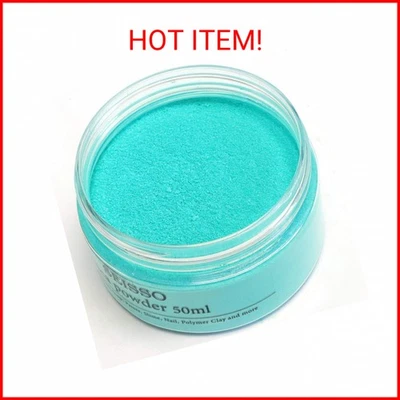 SEISSO Turquoise Blue Mica Powder for Epoxy Resin 1.7 oz /50g Powdered Pigment f - Image 1 of 2