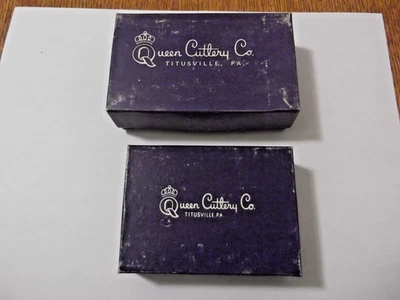Lote de 51 61 cajas de cuchillos vacías vintage QUEEN cubiertos púrpura solo casi como nuevo Foto 1 de 4