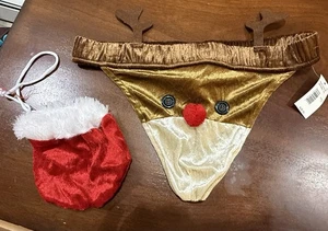 Rudolph "Spicy Reindeer" Damen Tanga Unterwäsche Weihnachten Secret Santa (XL) - Bild 1 von 5