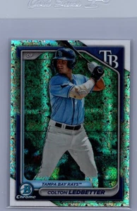 2024 Bowman #BCP-124 Colton Ledbetter Chrome Prospects Mini-Diamond Refractors - Picture 1 of 2