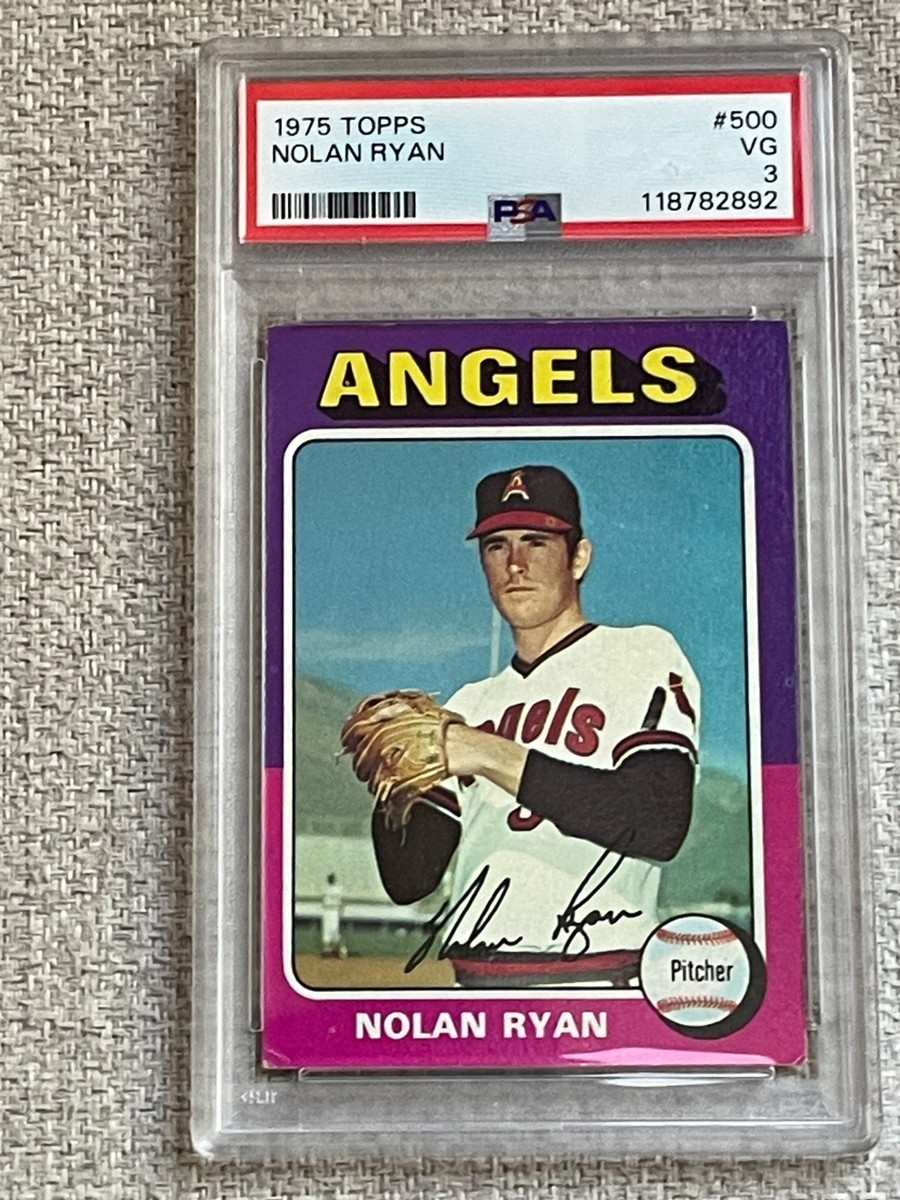 1975 Topps NOLAN RYAN PSA 8 ビンテージ エンゼルス Nolan Ryan 1975 Topps #500 Base Price Guide - Sports Card