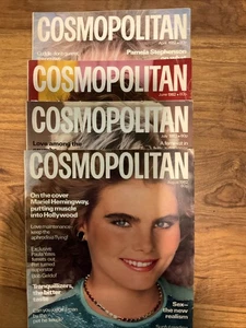 Cosmopolitan Magazines x4 Vintage Fashion From 1982 - Picture 1 of 14