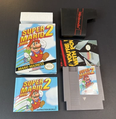 Super Mario Bros 2 NES CIB Complete in Box Nintendo Really Nice! Oval Seal Rev-A - Image 1 of 4