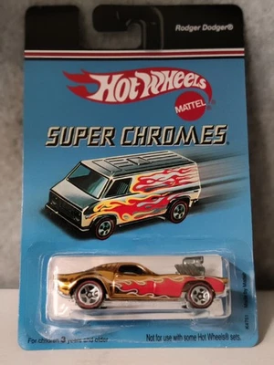 Hot Wheels 2006 Super Chromes Series Gold RODGER DODGER -MOC With Protector  - Image 1 of 4
