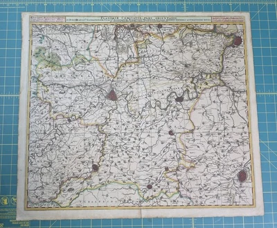 Flandriae Comitatus Pars Australis Map 1690 Northern France Original Engraving - Image 1 of 4
