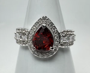 Size 10 Bomb Party January Ring - RBP8600 Feeling Chic - Rhodium Plating - Picture 1 of 5