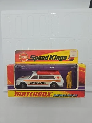 VINTAGE 1973 MATCHBOX SPEED KING K-49 AMBULANCE IN BOX UNOPENED DIE CAST CAR - Image 1 of 4