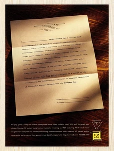 1998 S3 Savage 3D GPU Original Advertisement v2 - Picture 1 of 1