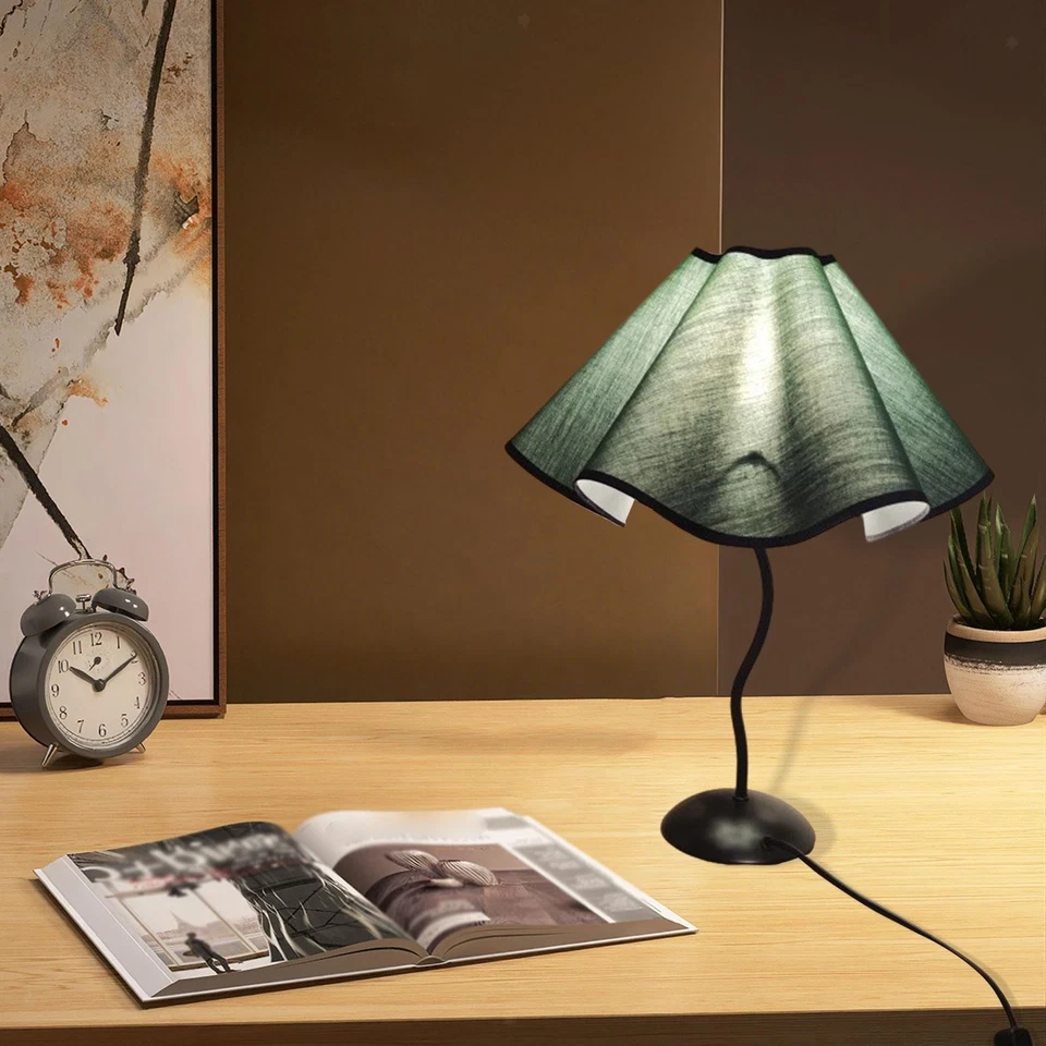 Petal Tabletop Lamp Shade Floor Light Fixture Cover Linen Bedside Lampshape Desk - Image 1 of 1