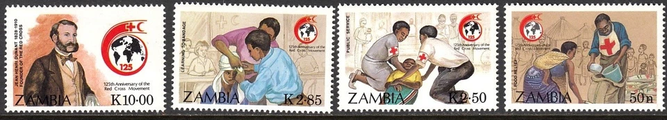 ZAMBIA 1988 RED CROSS MEDICAL HEALTH CARE - Image 1 of 1