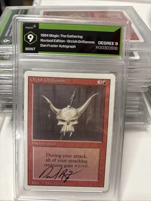 1994 MTG 9 Revised Edition Orkish Oriflamme Dan Frazier Signed - Image 1 of 4