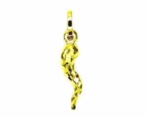PEGASO GIOIELLI Ciondolo Oro Giallo 18k (750) Corno Cornetto Portafortuna - Imagen 1 de 4