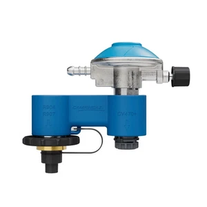 Campingaz Doppelanschluss 29 mbar Regler Set CV/R mit Gasschlauch & Clips MwSt - Bild 1 von 10