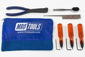 Hi-Lok Zange + Handratsche + Löffellehre + Handi-Hex 6-teiliges Set mit Gittertrage... - Bild 1 von 6