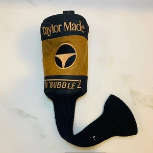 TaylorMade Ti Bubble 2 Driver #1 Golf Club Sock Head Cover Brown Black - Picture 1 of 5