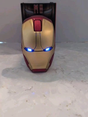 Taffware Mouse Wireless Optical Iron Man 2.4 Ghz - M8 Warmachine Eyes Light Up! - Image 1 of 4