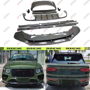 Front Lip Rear Diffuser Side Skirt Top Wing Bodykit Fit 21-24 Bentley Bentayga - Picture 1 of 23